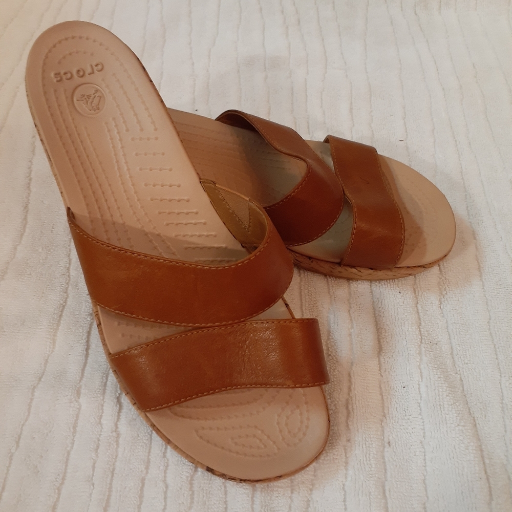Crics Leather Sandals Cork Soles 8W
